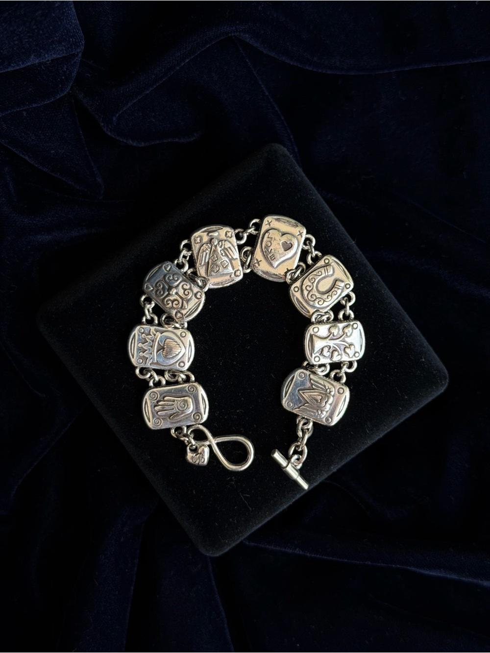 Brighton Tree of Life Toggle Bracelet | Silver Tone | Vintage Charm Bracelet